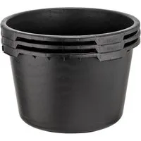 BURI Mörtelkübel 3x Mörtelkübel rund 65 Liter Pflanzkübel Baueimer Mörtelwanne Kübel, (3-tlg)