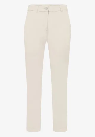 zero - Klassische Chino-Hose im Regular Fit beige - Gr. - 38