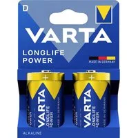 VARTA Varta VARTA Longlife Power D Blister 2 Mono (D)-Batterie Alkali-Mangan Batterie