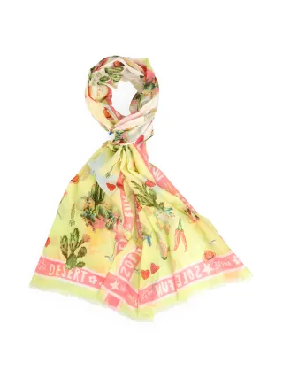 Marc Cain Sports - Schal aus Baumwolle und Seide sunny lime new - Gr. - OS