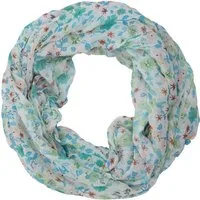 MIRROSI Loop Damen Schal mit Blümchen Muster, Weich, Schlauchschal, (ca.45x75cm, zweimal um den Hals wickelbar), Damen Halstuch ideal für Frühling, Sommer oder Herbst