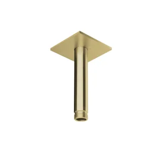 Herzbach spa ix pvd deckenarm 100 rosette 70 eckig brass, Brass Steel, 21.964810.2.41 21.964810.2.41