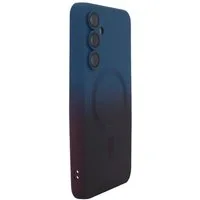 Wigento Handyhülle Für Samsung Galaxy A57 5G Silikon MagSafe Schutz Hülle mit Farbverlauf, MagSafe-kompatibel, Farbverlauf, Linsenschutz