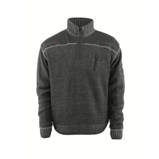 MASCOT Naxos Strickpullover mit kurzem Reißverschluss FRONTLINE Hellanthrazit XXL - 50354-835-118-2XL