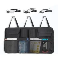 AiQInu Rücksitzorganizer Auto Kofferraum Organizer SUV faltbar wasserdicht 8 Taschen (Kofferraum-Organizer für SUV & Van, faltbar & pflegeleicht, 1x Auto-Organizer, faltbar, 8 Fächer, wasserdicht, schwarz), 8 Taschen, faltbar, wasserdicht, rutschfest