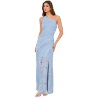 LIPSY Maxikleid Lipsy Oneshoulder-Maxikleid mit Spitze, Regular (1-tlg)