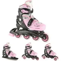 NILS EXTREME Inlineskates Inlineskates 4-IN-1 Inliner Schlittschuhe Rollschuhe Eishockey