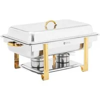 Royal Catering Speisenwärmer Chafing Dish GN 1/1 Warmhaltebehälter 9L Wasserbad 2 Brennstoffzellen