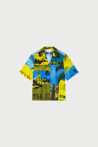 Fabienne Chapot - Brock Blouse yellow/blue - Gr. - 38