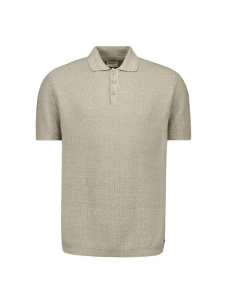 No Excess - Kurzärmeliges Poloshirt beige - Gr. - XL