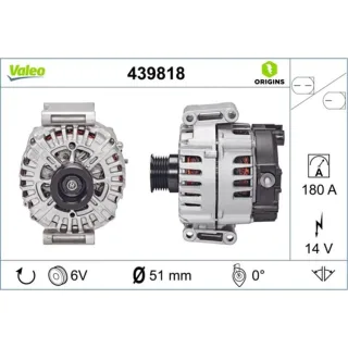 Valeo Lichtmaschine 180A Mercedes 439818
