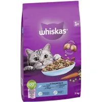 Whiskas WHISKAS® Beutel 1+ mit Thunfisch 7kg, Trockenfutter für: Katze