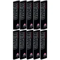 Gizeh Feinpapier Blättchen, Papers Black King Size Slim 10 Hefte je 34 Blatt, inkl. Jointhülle für unterwegs