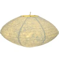 Guru-Shop Lampenschirm Flacher Lokta Papierlampenschirm, Boho..