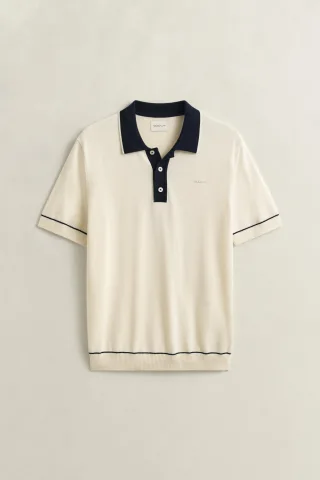 GANT - Polopullover aus Baumwoll-Modal-Mix - Gr. - L