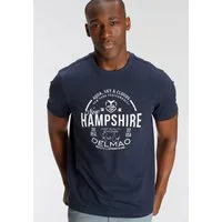 DELMAO T-Shirt Kurzarm, lässige Passform, mit peppigem Print, aus Baumwolle