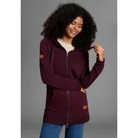 KangaROOS Kapuzensweatjacke mit Zopfmusterdetails