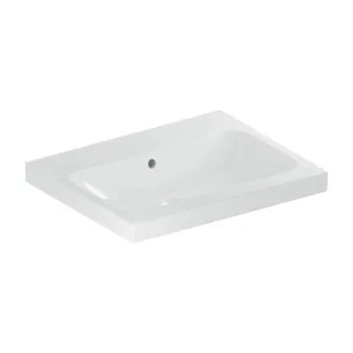 Geberit iCon light Waschtisch 501834004 60x48cm, ohne Hahnloch, mit Überlauf, weiß KeraTect