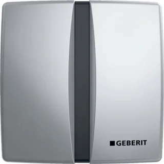 Geberit Urinal-Steuerung mit elektronischer Spülauslösung Netz, Abdeckplatte Zink-DG Basic chrom, 11 115802465