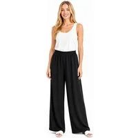 Worldclassca Stoffhose Worldclassca Crinkle-Hose Stoffhose Strandhose Weite Sommerhose Leicht Neue Kollektion - Stilvolle und gemütliche Sommer Mode für Damen
