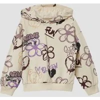 s.Oliver Sweatshirt Sweatshirt Hoodie mit All-over-Print im Graffiti-Stil