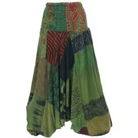 Guru-Shop Relaxhose Sommerliche Aladinhose, Patchwork Pluderhose,.. Ethno Style, alternative Bekleidung
