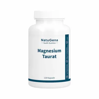 NatuGena Magnesium Taurat | 120 Kapseln | hochbioverfügbares Magnesium | vegan