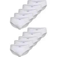 GÖTZBURG Slip GÖTZBURG Herren Sport-Slip weiß uni 10er Pack (10-St)