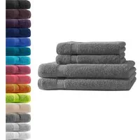 Hometex Premium Textiles Handtuch in Premium Qualität 500 g/m², Feinster Frottier-Stoff 100% Baumwolle, 2x Duschtuch + 2 Handtuch, weich, saugfähig, extra schwer & flauschig