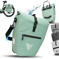 MIVELO Fahrradtasche Gepäckträgertasche wasserdicht inkl. Gurt für Umhängetasche, 2 Varianten wählbar