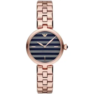 Emporio Armani AR11220 Rose Gold Stahl 316 L Analog Quarz Damenuhr