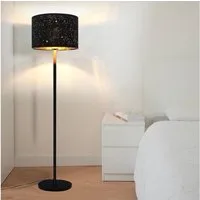 ZMH Stehlampe Modern Stehleuchte aus Stoff E27 Fassung Wohnzimmer, Hochwertiges Material, LED wechselbar, LED wechselbar