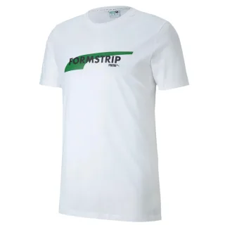 Puma Club Mens Tee Grafiklogo Casual T-Shirt White Top 597335 02