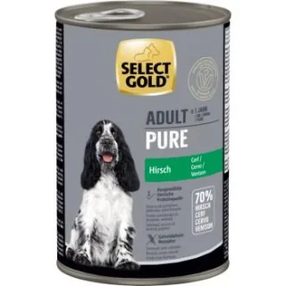 SELECT GOLD Pure Adult Hirsch 24x400 g
