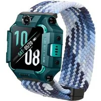 kwmobile Ersatzarmband für imoo Watch Phone Z1 / Z7 / Z6 Armband Smartwatch, 1-tlg., Nylonarmband mit Magnetverschluss - Dunkelblau
