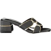 Laura Biagiotti Zehentrenner Elegante Damensandalen in Schwarz mit 5 cm Absatz