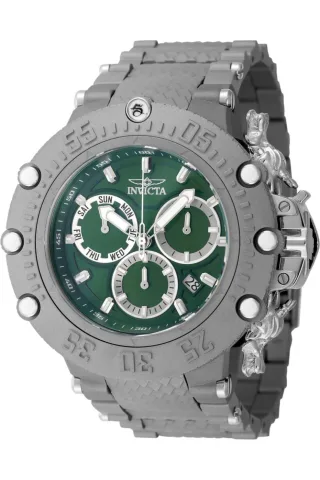 Invicta Subaqua 48192 Herrenuhr - Quarzwerk - Titan mit grünem Zifferblatt - 52 mm