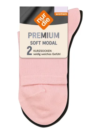 NUR DIE Damen Socken Premium Soft Modal 2er Pack