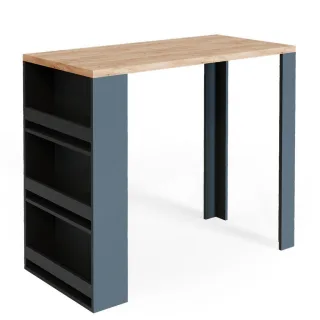 Vicco Bartisch, Eiche, Holzwerkstoff, 3 Fächer, Rechteckig,Rechteckig, 57x106x117 cm, Esszimmer, Barmöbel, Bartische