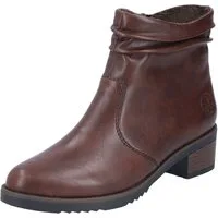 Rieker Stiefelette, Boots, Blockabsatz, slouchy Schaft, mit Innenreißverschluss