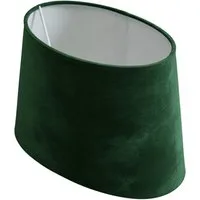 B&S Lampenschirm Lampenschirm oval Velvet grün B:26x19/T:21x14,5/H:17cm, Jinming