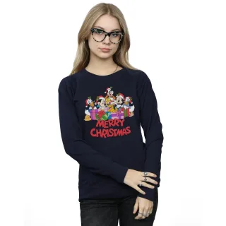 Disney - "Mickey Mouse And Friends Christmas" Sweatshirt für Damen (Marineblau)