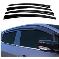 OMAC Lüftungsgitter 4x Windabweiser für VW Passat B7 Stufenheck 2010-2015 Acryl Dunkel (4 St), Aerodynamisch, Einfache Montage, Waschstraßenfest