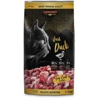 Leonardo Catfood Fresh Duck & Poultry - getreidefreies Trockenfutter mit 85% Fleisch, Trockenfutter für: Katzen