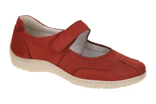 Waldl?ufer 496302 HENNI Damen Ballerina rot cherry (LS hell) extra leicht & f...
