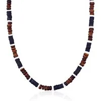 Kuzzoi Silberkette Herren Heishi Beads Vintage Surfer 925 Silber, Heishi Beads