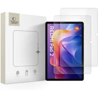 TECH PROTECT Displayschutzglas Fit+ für Xiaomi Redmi Pad 2, Set, 2er-Pack Displayschutzglas mit 9H-Härte und oleophober Beschichtung