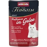 Animonda vom Feinsten Raffinesse in Gelee Adult reich an Huhn mit Rind 85 g - 2, Nassfutter für: Katze