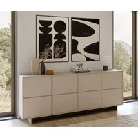 OTTO home Sideboard Tatami, Stilvolle, moderne grifflose Kommode 4 Türen, Breite 220cm, Anrichte mit viel Stauraum, Böden verstellbar, push-to-open-Funktion