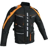Alpha Speeds Motorradjacke Herren Motorrad Textil Jacke Biker wasserdicht Jacke mit Protektoren Sport, Innenjacke ist trennbar: All Season, Orange